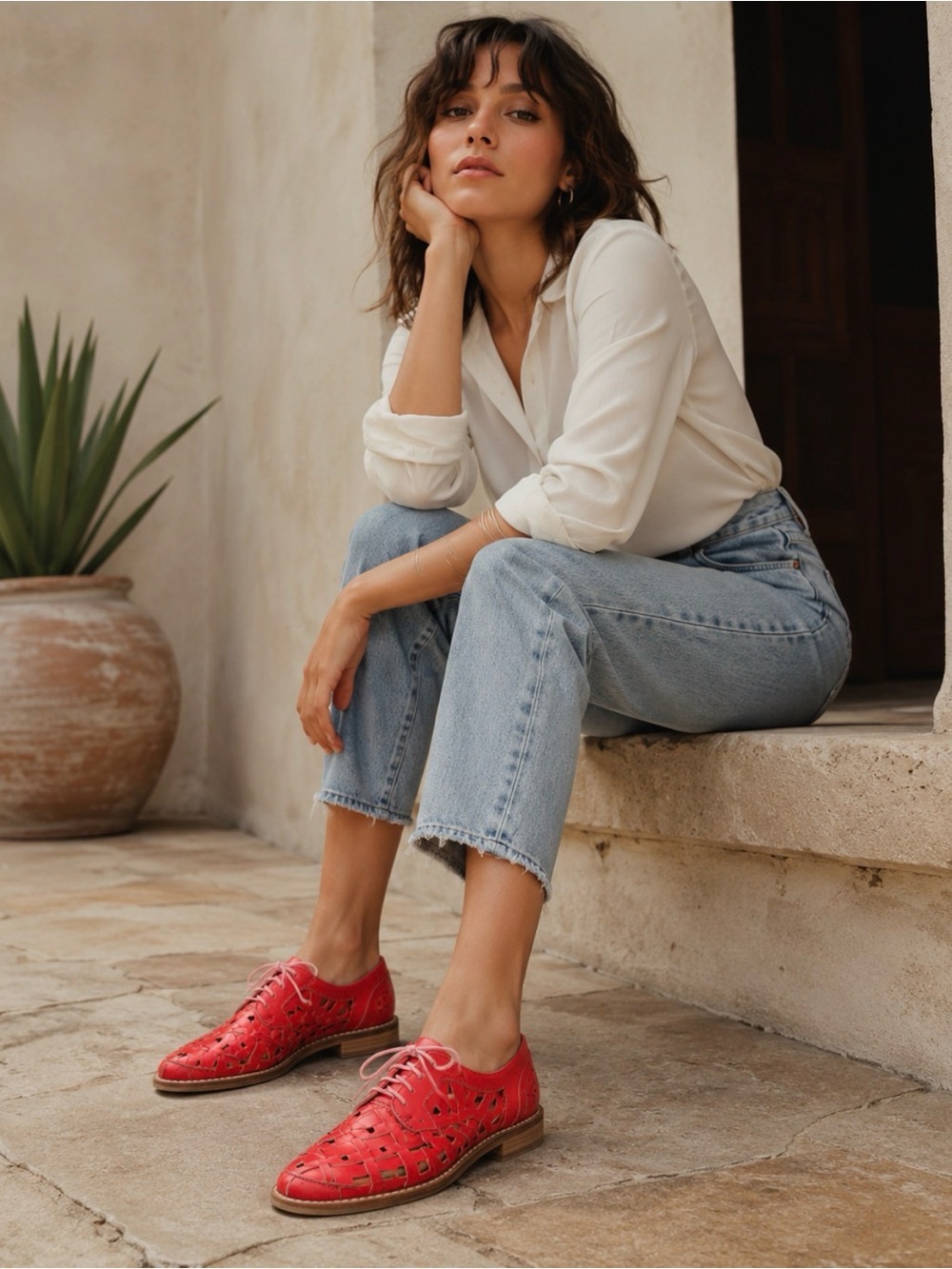 Fiel Anthropologie Weave Oxfords shoes